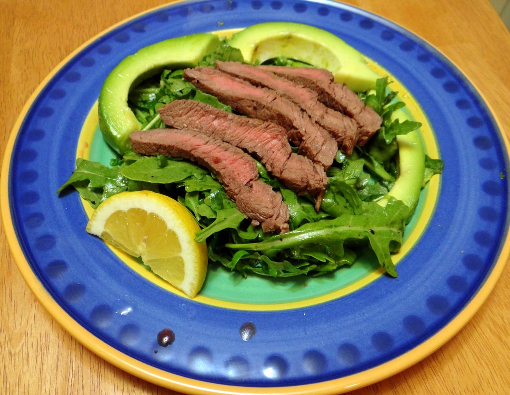 photo of steak salad