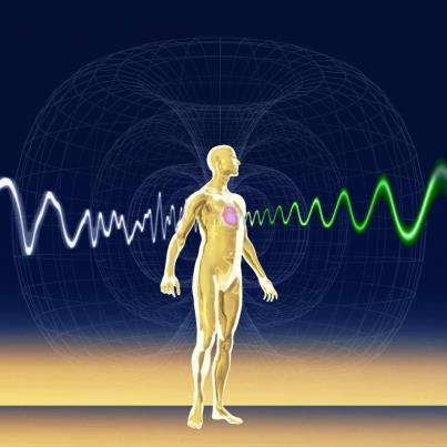 HeartMath graphic showing the electromagnetic field of the heart