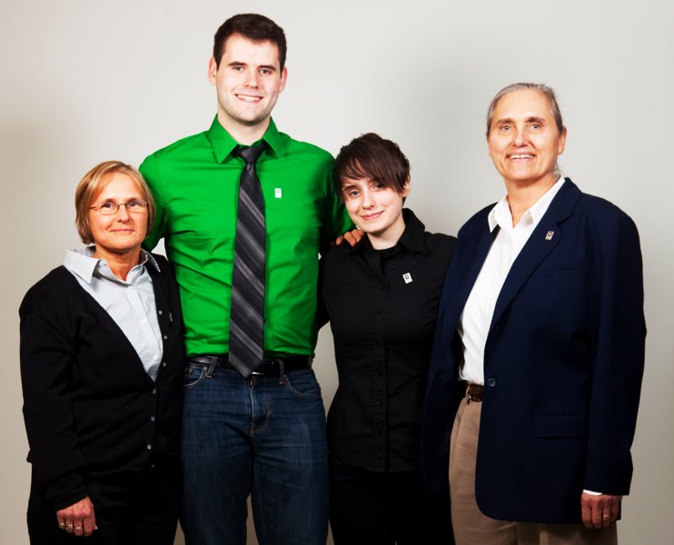 Terry with her wife and children