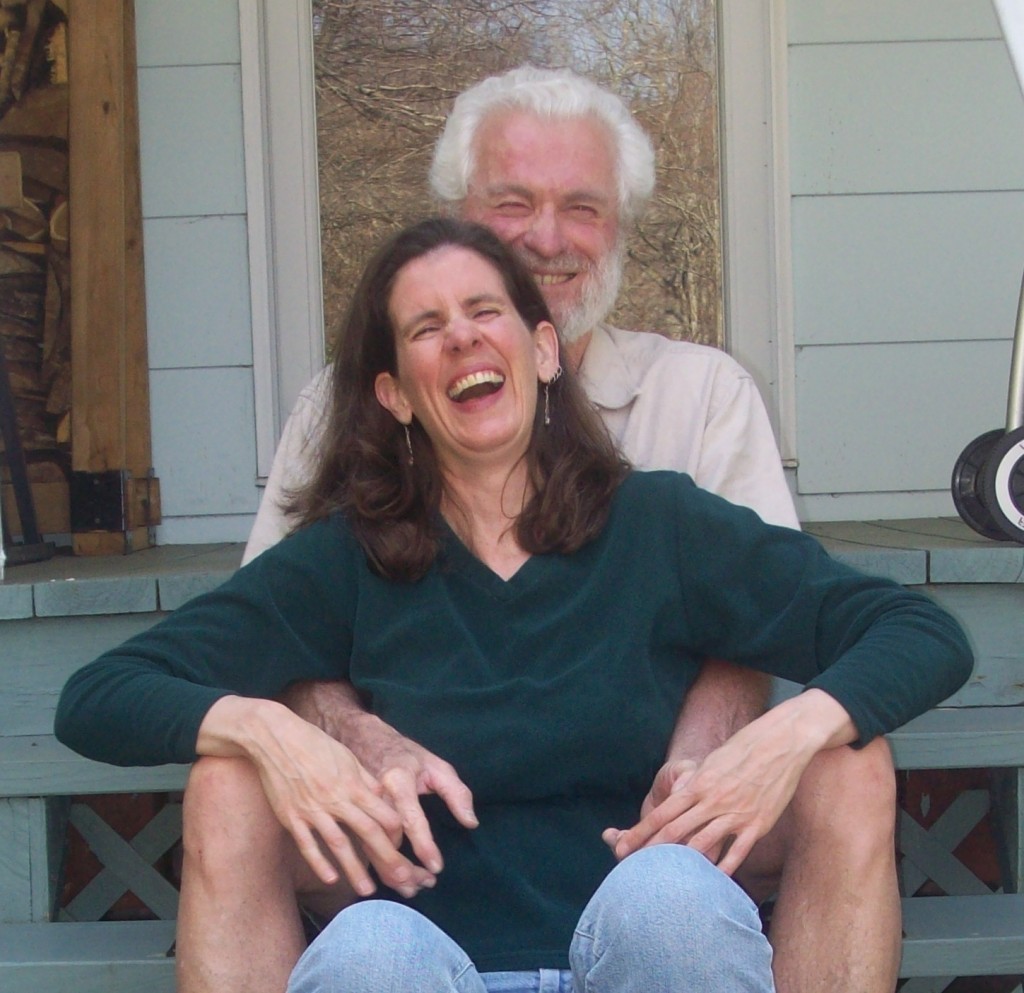 Eileen with her husband Tom, both laughing