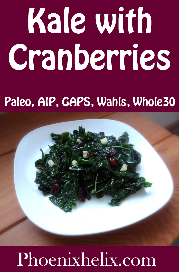 Kale with Garlic and Cranberries | Phoenix Helix