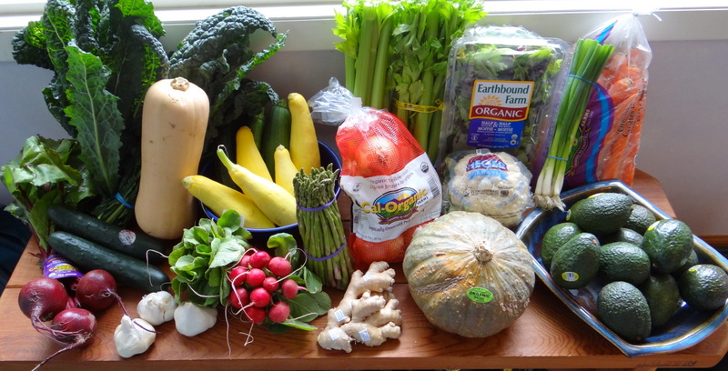 farmer's market haul: a variety of fresh, whole vegetables