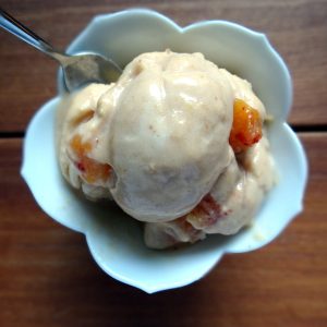 Peach Ginger Ice Cream