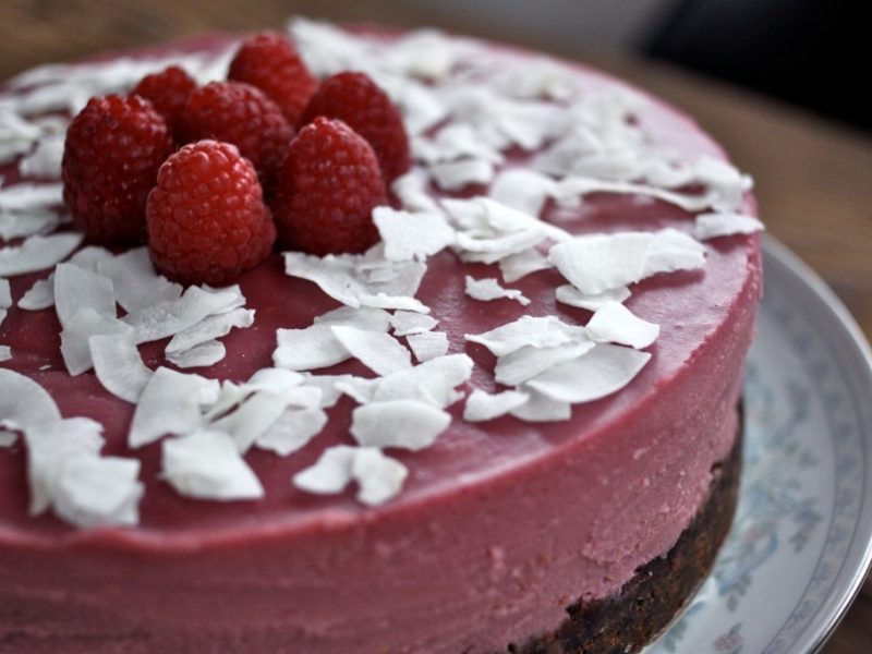 photo of the cheesecake displayed on a pretty plate