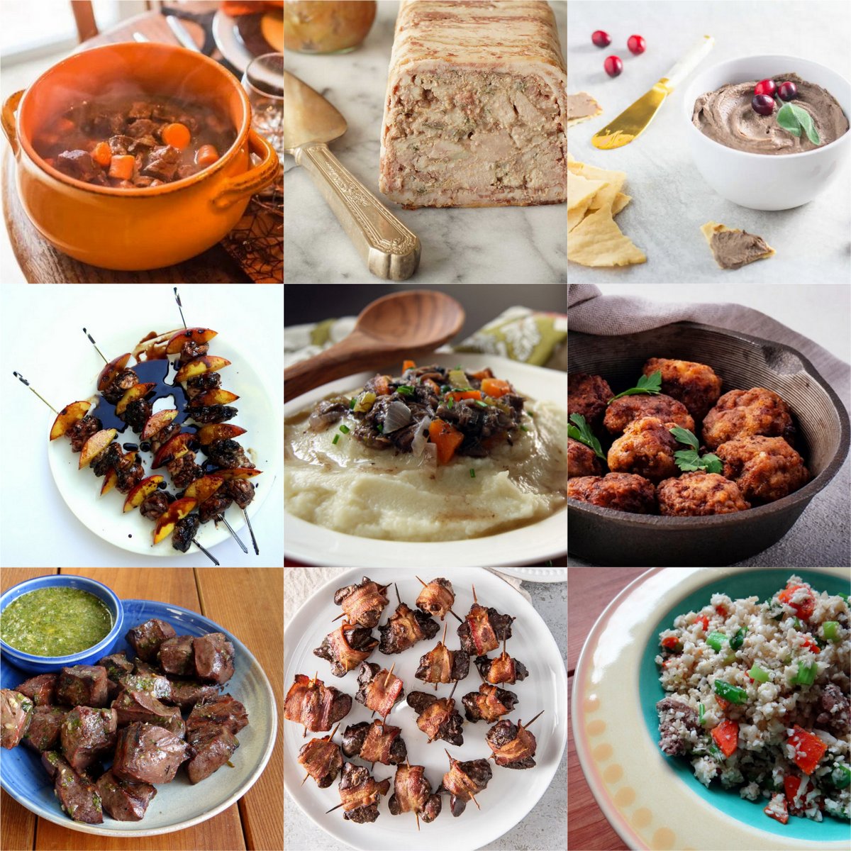 photo collage of featured recipes