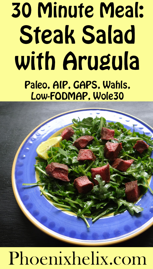 30 Minute Meal: Steak Salad with Arugula | Phoenix Helix