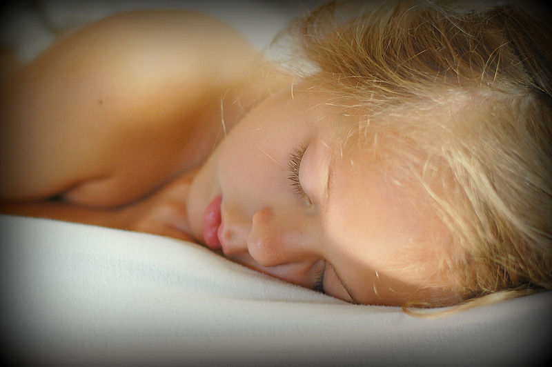 young girl sleeping