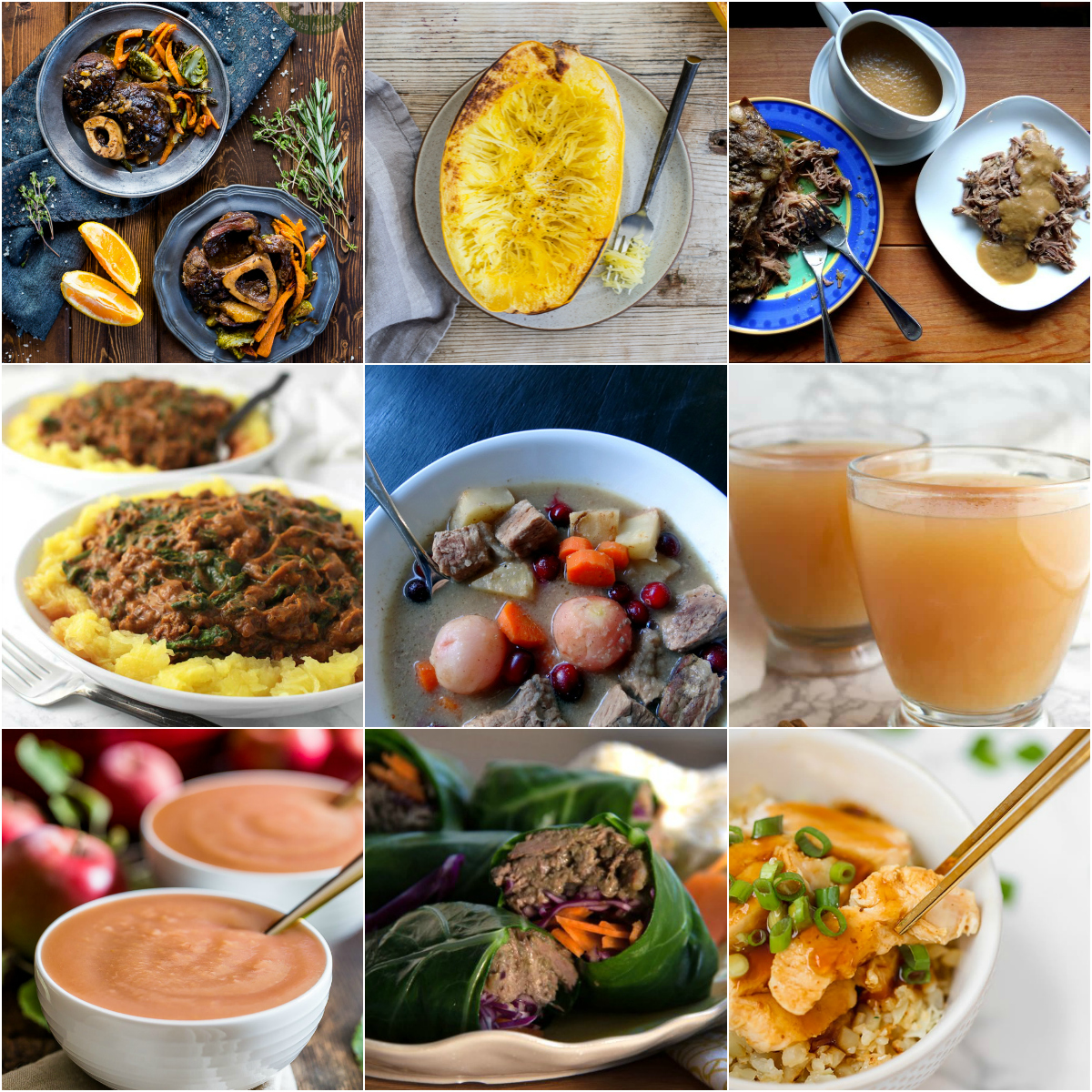 photo collage of featured recipes