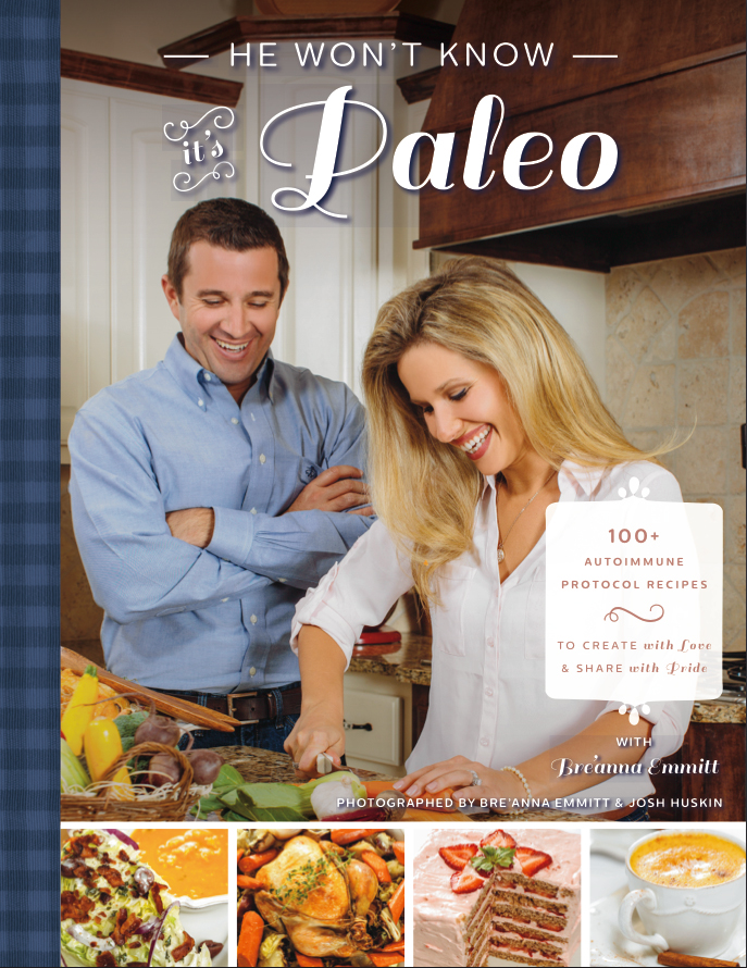 cookbook cover with photos of author and her husband