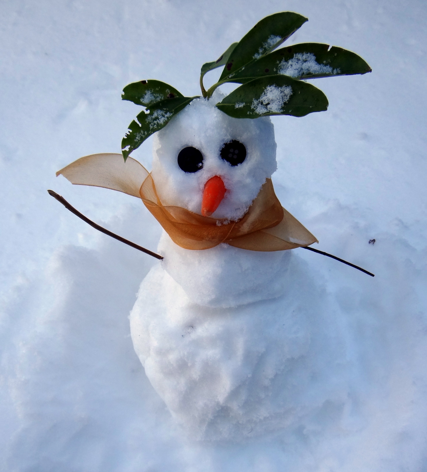 Miniature snowman