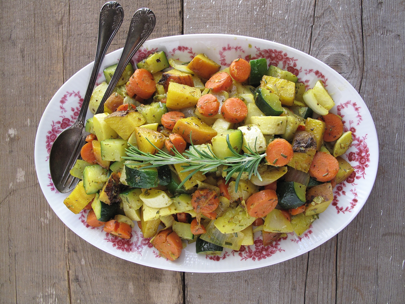 photo of cooked recipe served on white platter