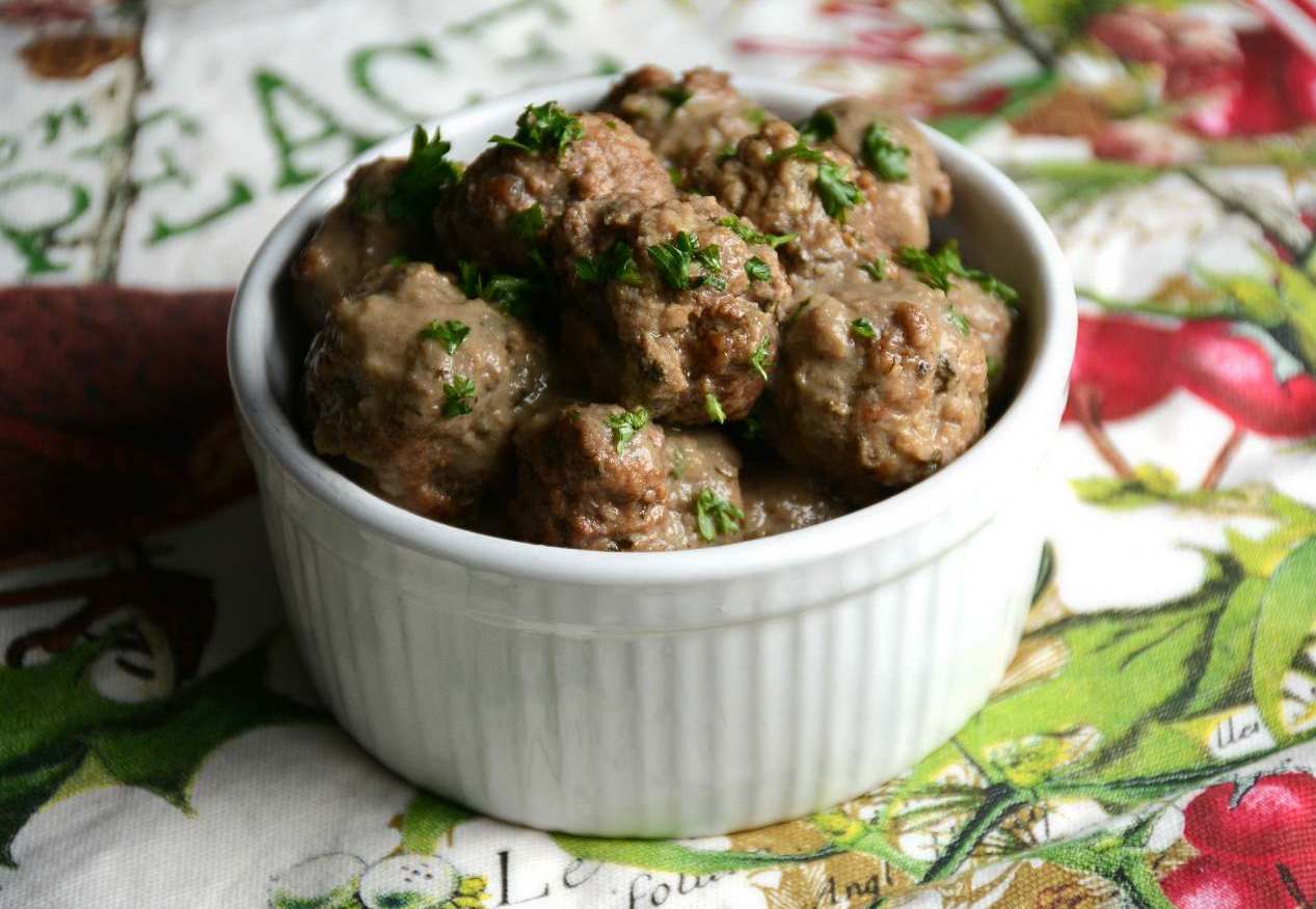 bowl of the swedish meatballs