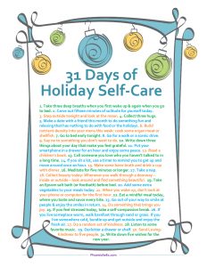 31 Days of Holiday Self-Care | Phoenix Helix