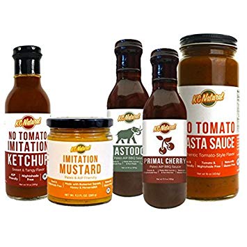 bottles of AIP-friendly, nightshade-free condiments