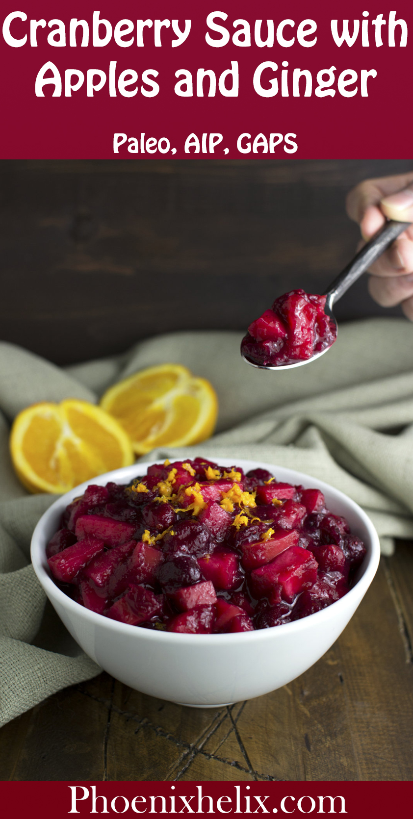 Cranberry Sauce with Apples and Ginger | Phoenix Helix