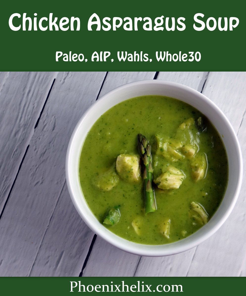 Chicken Asparagus Soup (Paleo AIP Wahls Whole30) | Phoenix Helix