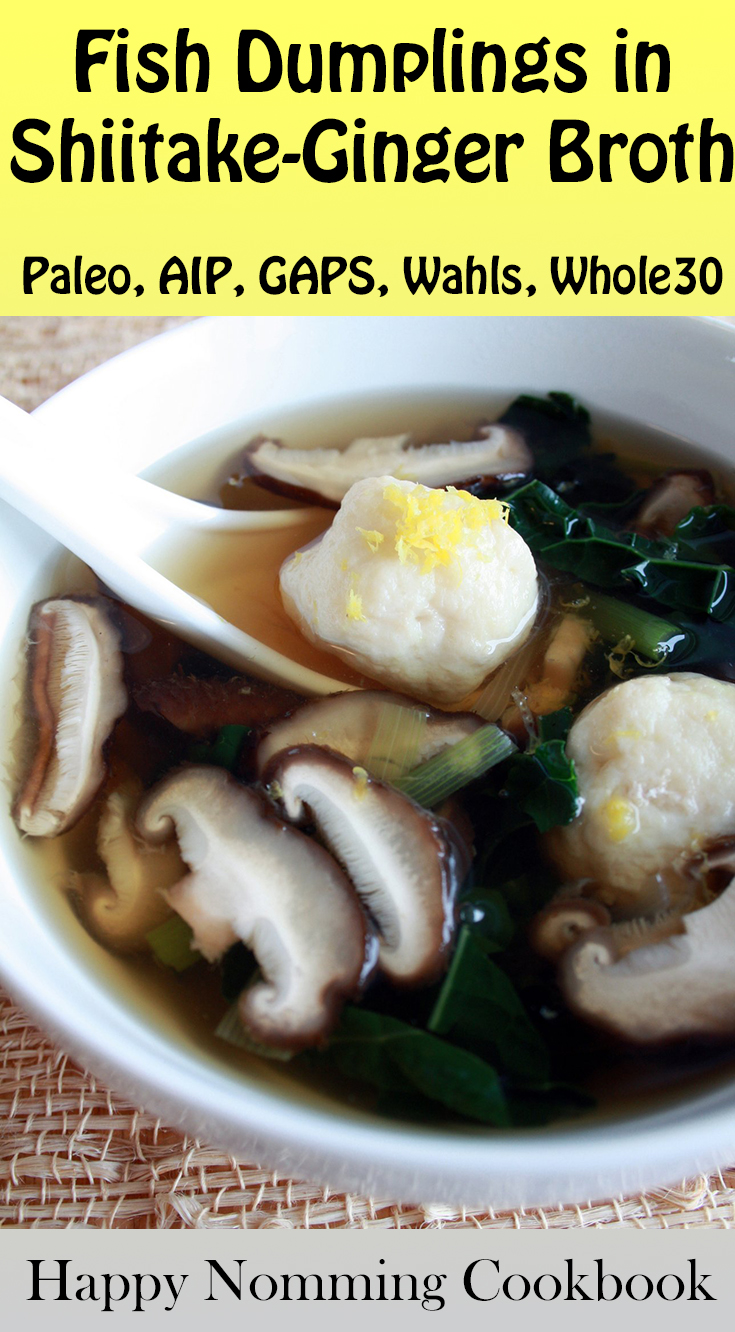 Happy Nomming Cookbook Review & Sample Recipe: Fish Dumplings in Shiitake-Ginger Broth | Phoenix Helix