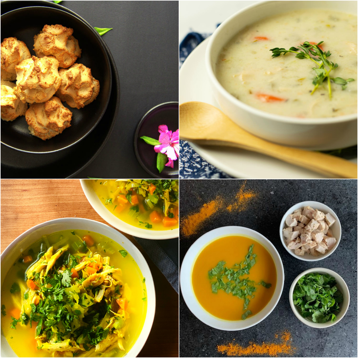 Paleo AIP Recipe Roundtable #306 | Phoenix Helix - *Featured Recipes: Cassava Dinner Rolls, Super-Power Chicken Soup, Hearty Chicken Soup, and Butternut Squash Soup.