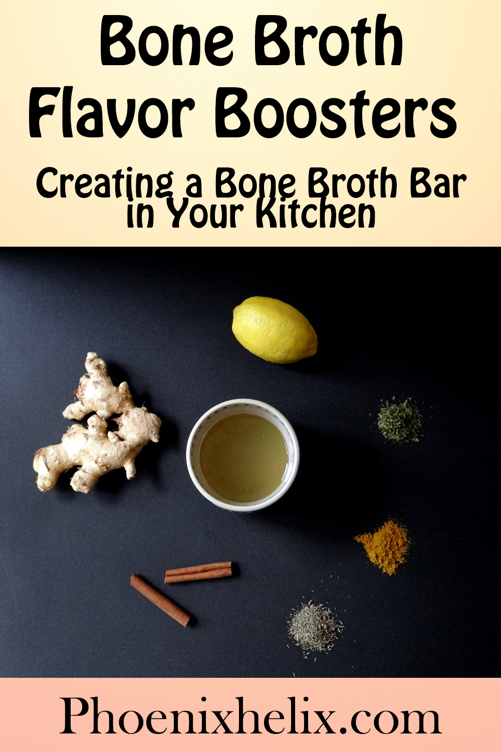 Bone Broth Flavor Boosters - Creating a Bone Broth Bar in Your Kitchen | Phoenix Helix