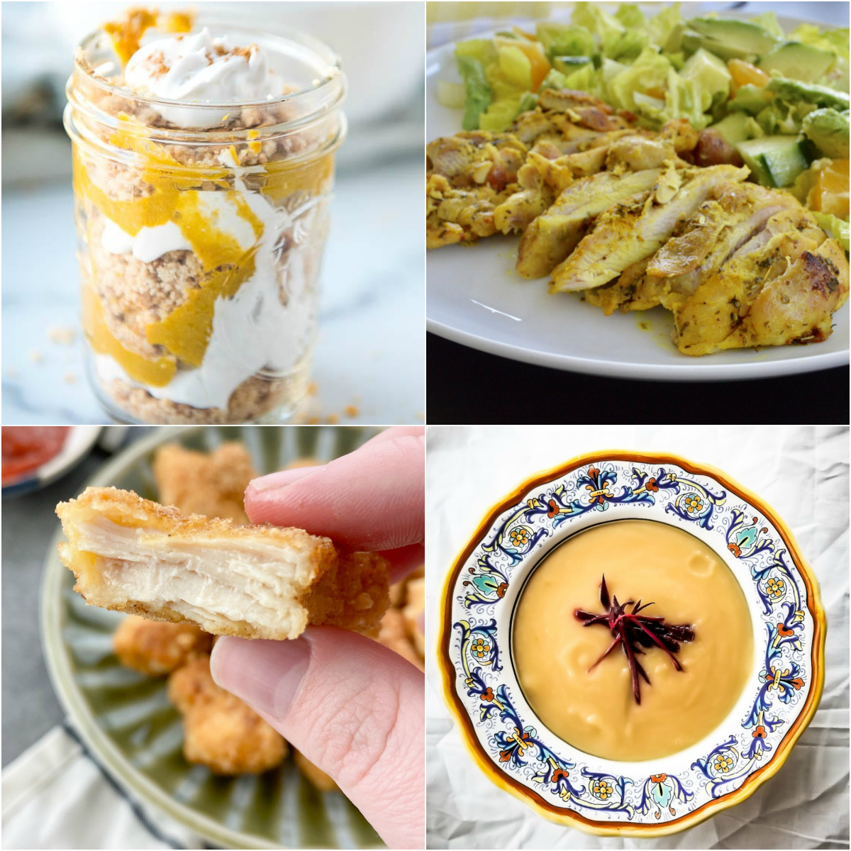 Paleo AIP Recipe Roundtable #311 | Phoenix Helix - *Featured Recipes: Pumpkin Pudding Parfaits, Golden Chicken Nuggets, Turmeric Chicken Salad with a Turmeric Citrus Dressing, and Spiced Turnip Soup