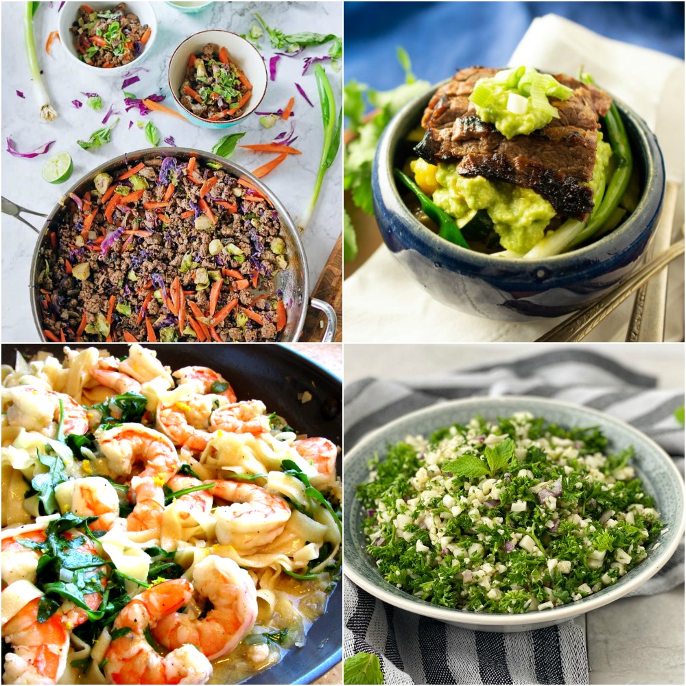 Paleo AIP Recipe Roundtable #315 | Phoenix Helix - *Featured Recipes: Easy Ground Beef Skillet, Shrimp and Arugula "Fettucine", Skirt Steak Fajita Bowls, and AIP Tabbouleh