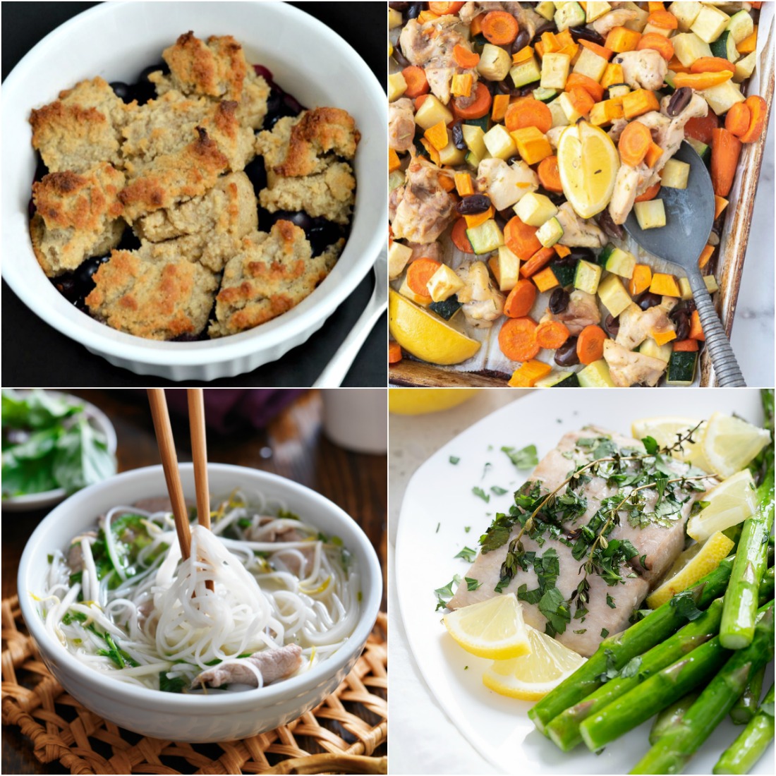 Paleo AIP Recipe Roundtable #321 | Phoenix Helix - *Featured Recipes: Blueberry Cobbler, Sheet Pan Mediterranean Chicken and Veggies, Lemon Baked Mahi Mahi, and an AIP Noodle and Pasta Recipe Roundup