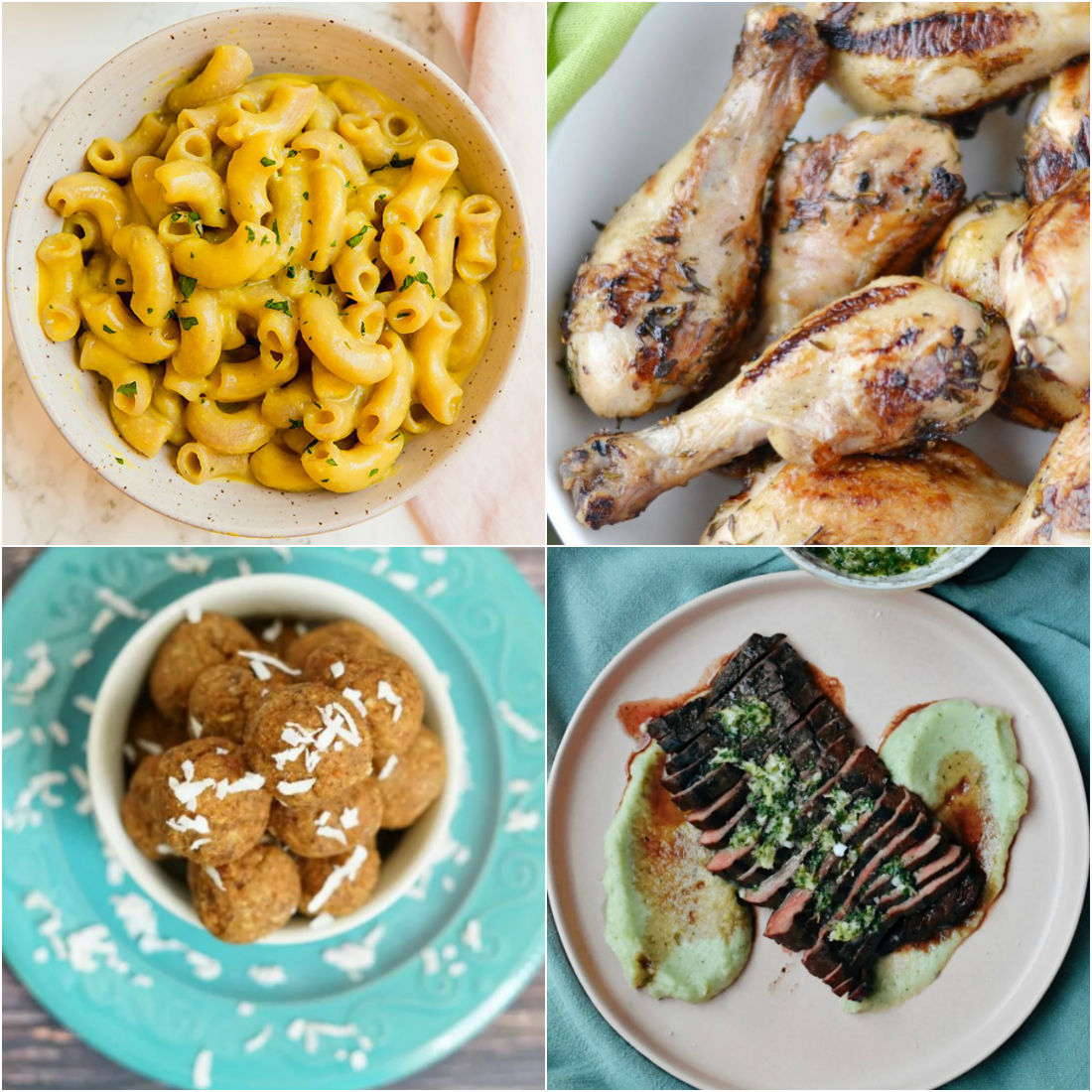 Paleo AIP Recipe Roundtable #330 | Phoenix Helix - *Featured Recipes: Mac and "Cheese", No-Bake Carrot Protein Balls, Lemon Thyme Marinated Drumsticks, Beef Heart on the Grill with Broccoli and Cauliflower Purée