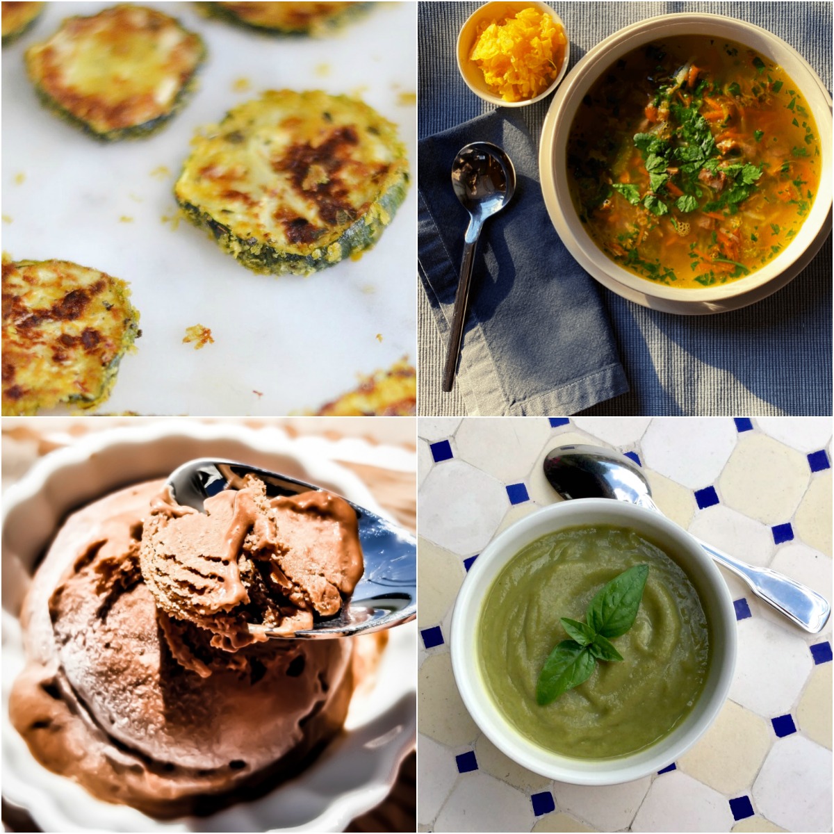 Paleo AIP Recipe Roundtable #333 | Phoenix Helix - *Featured Recipes: Baked "Parmesan" Zucchini, "Chocolate" Coconut Ice Cream, Beef Shin Vegetable Broth, and Cold Zucchini Soup