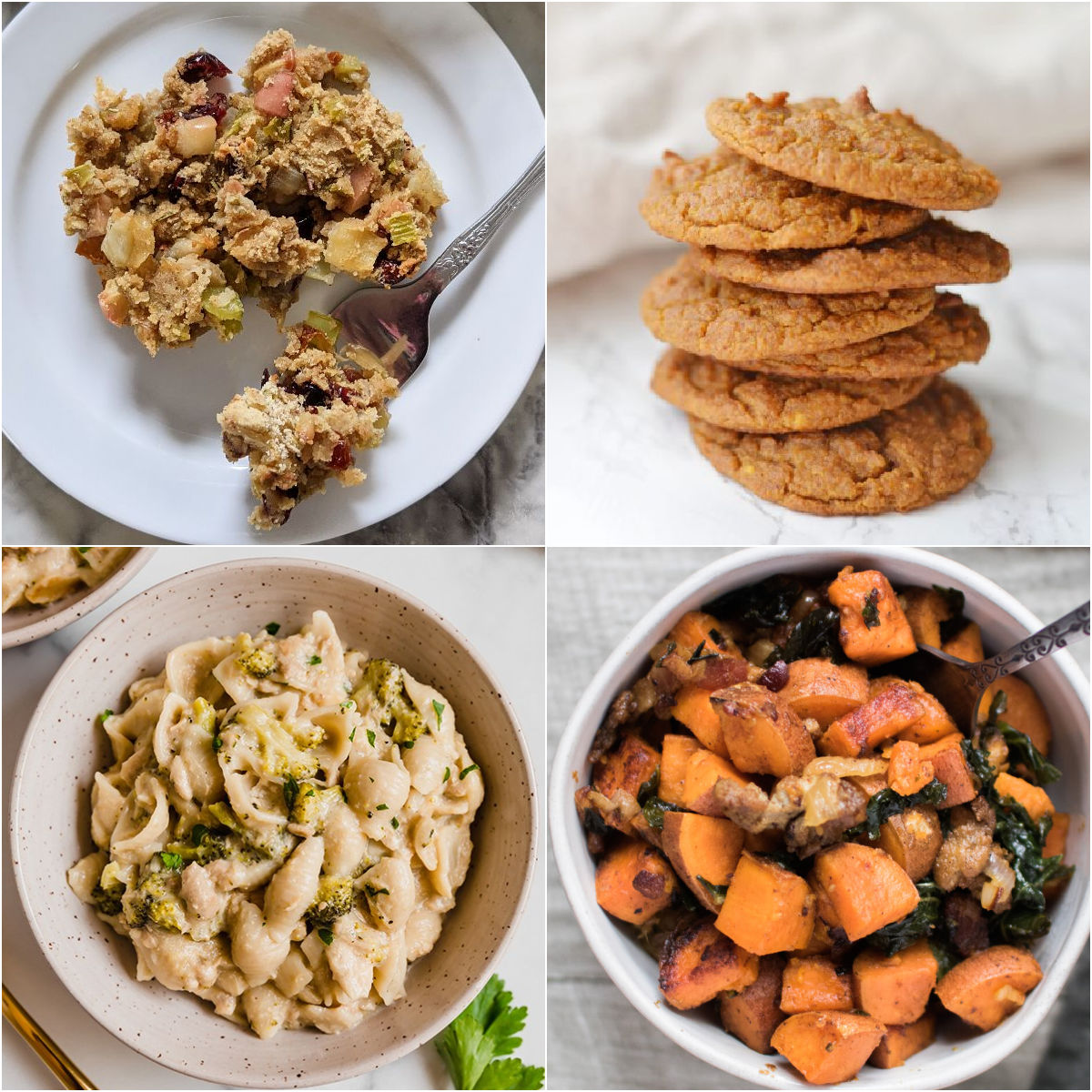 Paleo AIP Recipe Roundtable #342 | Phoenix Helix - *Featured Recipes: AIP Bread Stuffing, Tuna Noodle Casserole, Spiced Sweet Potato Cookies, and Sweet Potato, Bacon, & Kale Hash