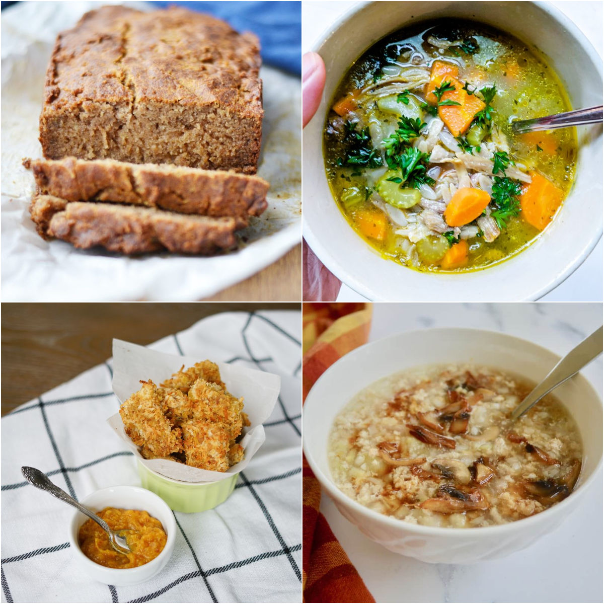 Paleo AIP Recipe Roundtable #346 | Phoenix Helix - *Featured Recipes: Banana Bread, Coconut Chicken Nuggets, Turkey Congee Soup, and Shredded Leftover Turkey & "Rice" Soup