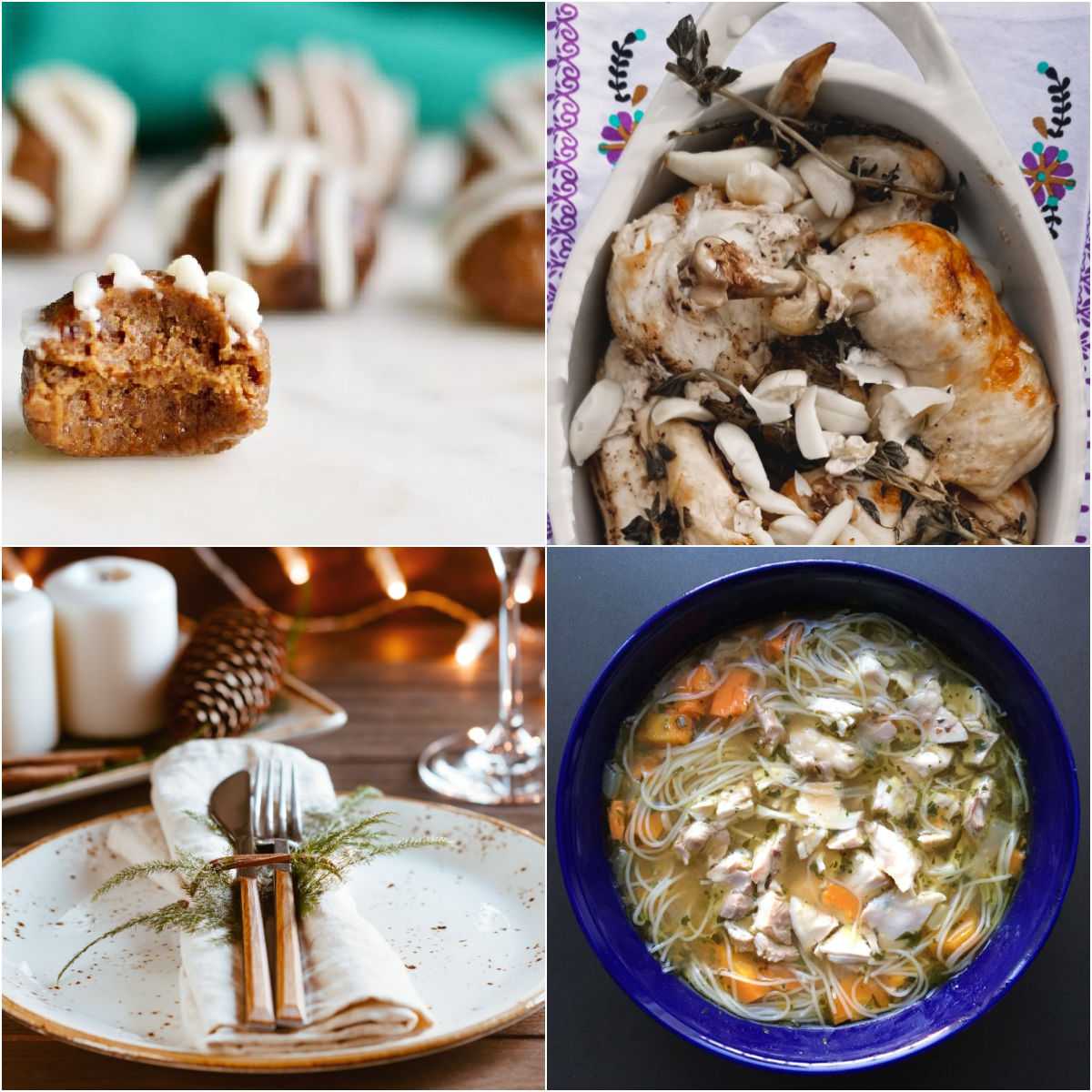 Paleo AIP Recipe Roundtable #347 | Phoenix Helix - *Featured Recipes: Gingerbread Bites, Garlic Braised Chicken, Chicken “Noodle” Soup, and a Winter Holiday Recipe Guide