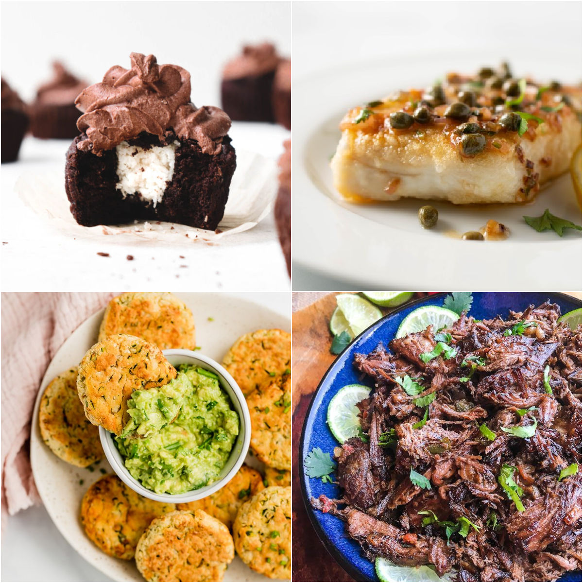 Paleo AIP Recipe Roundtable #353 | Phoenix Helix - *Featured Recipes: Peppermint Patty Cupcakes, Baked Veggie Nuggets, Slow Cooker Shredded Beef, and Halibut with Lemon Caper Sauce