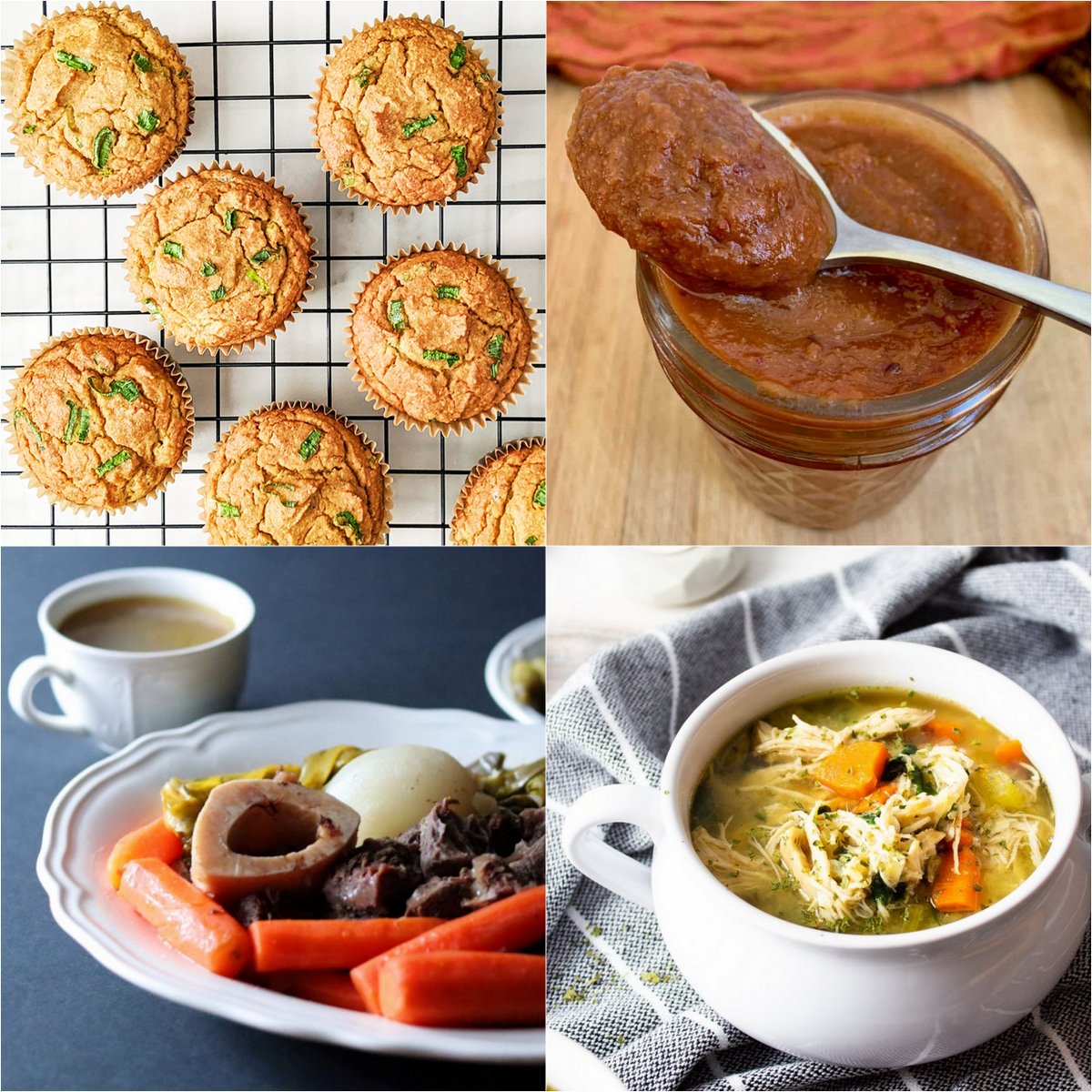 Paleo AIP Recipe Roundtable #359 | Phoenix Helix - *Featured Recipes: Butternut Squash Scallion Muffins, Instant Pot Nomato Sauce, Hearty Chicken Vegetable Soup, and French Beef Stew "Pot au Feu".