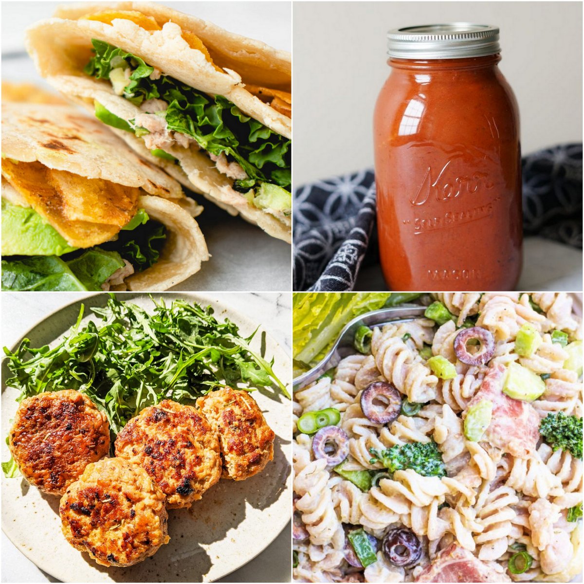 Paleo AIP Recipe Roundtable #363 | Phoenix Helix - *Featured Recipes: Crunchy Tuna Wraps, Easy Tomatoless Pasta Sauce (No Beets), Sweet Potato Turkey Patties, and Antipasto Pasta Salad.