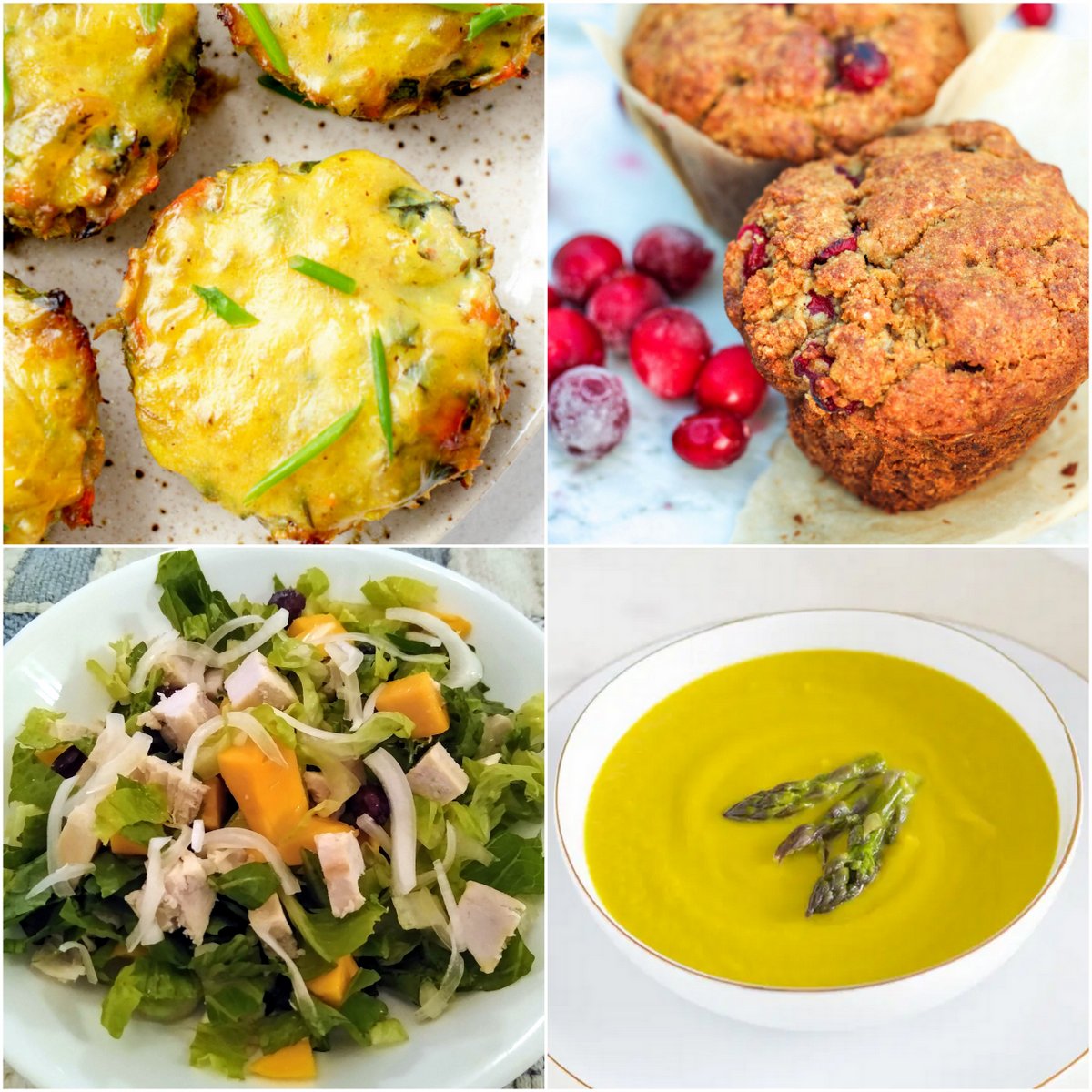 photo collage of the featured recipes