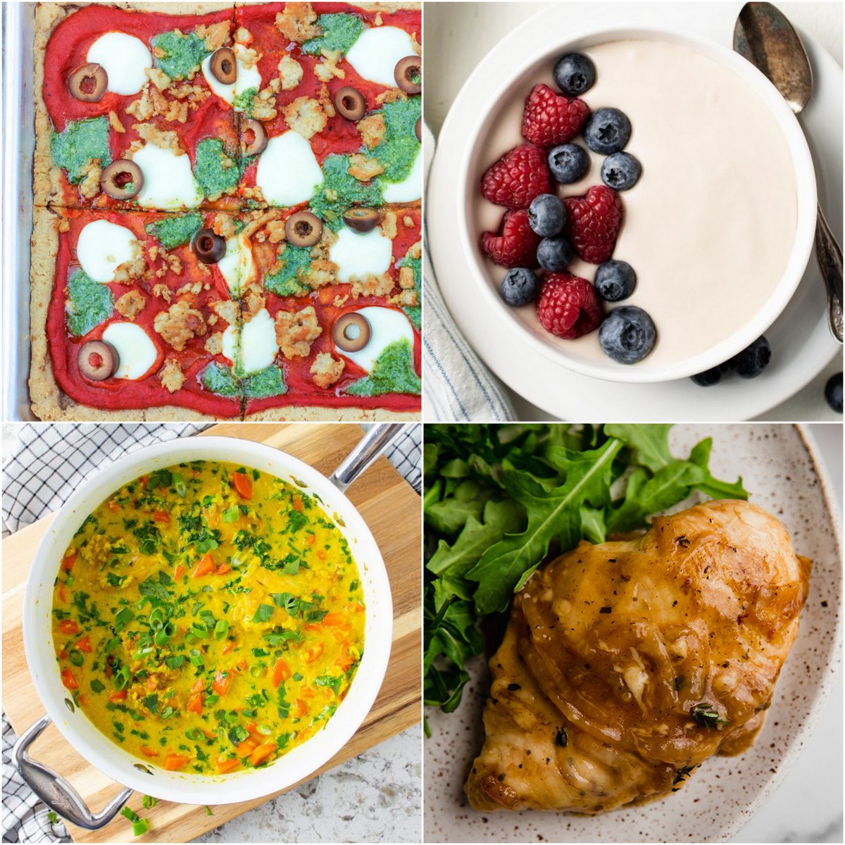 Paleo AIP Recipe Roundtable #366 | Phoenix Helix - *Featured Recipes: Sheet Pan Pizza, Vanilla Faux-gurt, French Onion Chicken, and One-Pot Turmeric Chicken and Cauli-Rice.