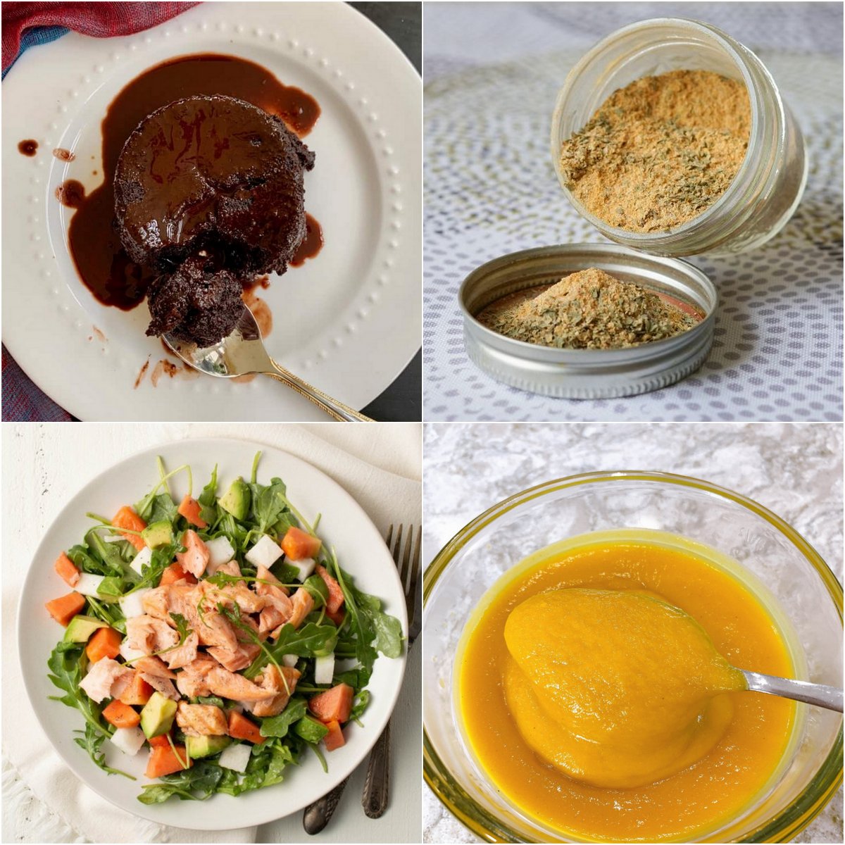 Paleo AIP Recipe Roundtable #370 | Phoenix Helix - *Featured Recipes: Fudgy "Chocolate" Cake, AIP Taco Seasoning, Sweet & Sour Pineapple BBQ Sauce, and Tropical Salmon Salad with Vanilla Citrus Dressing.