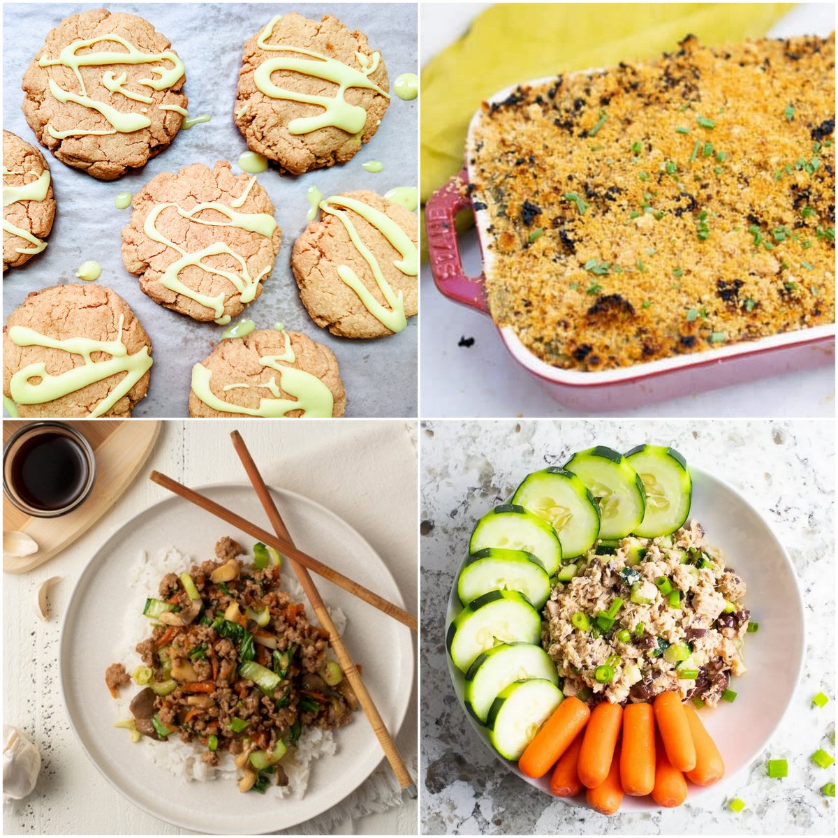 Paleo AIP Recipe Roundtable #372 | Phoenix Helix - *Featured Recipes: Golden Turmeric Coconut Cookies, Creamy Chicken & Spinach Casserole, Easy Pork Stir-Fry, and Quick No-Mayo Greek Tuna Salad.