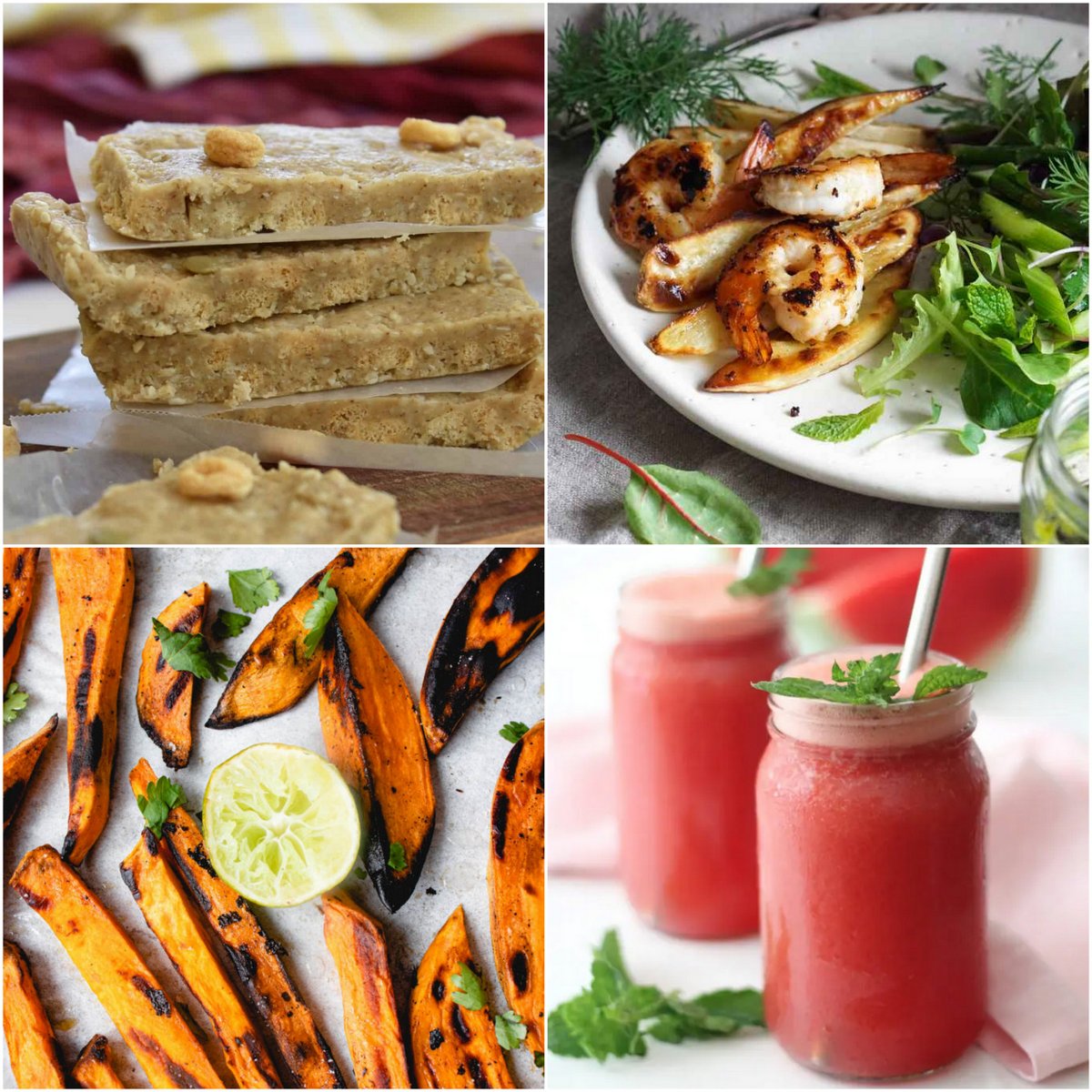 Paleo AIP Recipe Roundtable #373 | Phoenix Helix - *Featured Recipes: Easy "No Bake' Breakfast Bars, Marinated Shrimp with Dill Salad, Grilled Sweet Potato Wedges with Lime, and Watermelon Limeade.