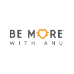 Be More with Anu logo with heart in the center