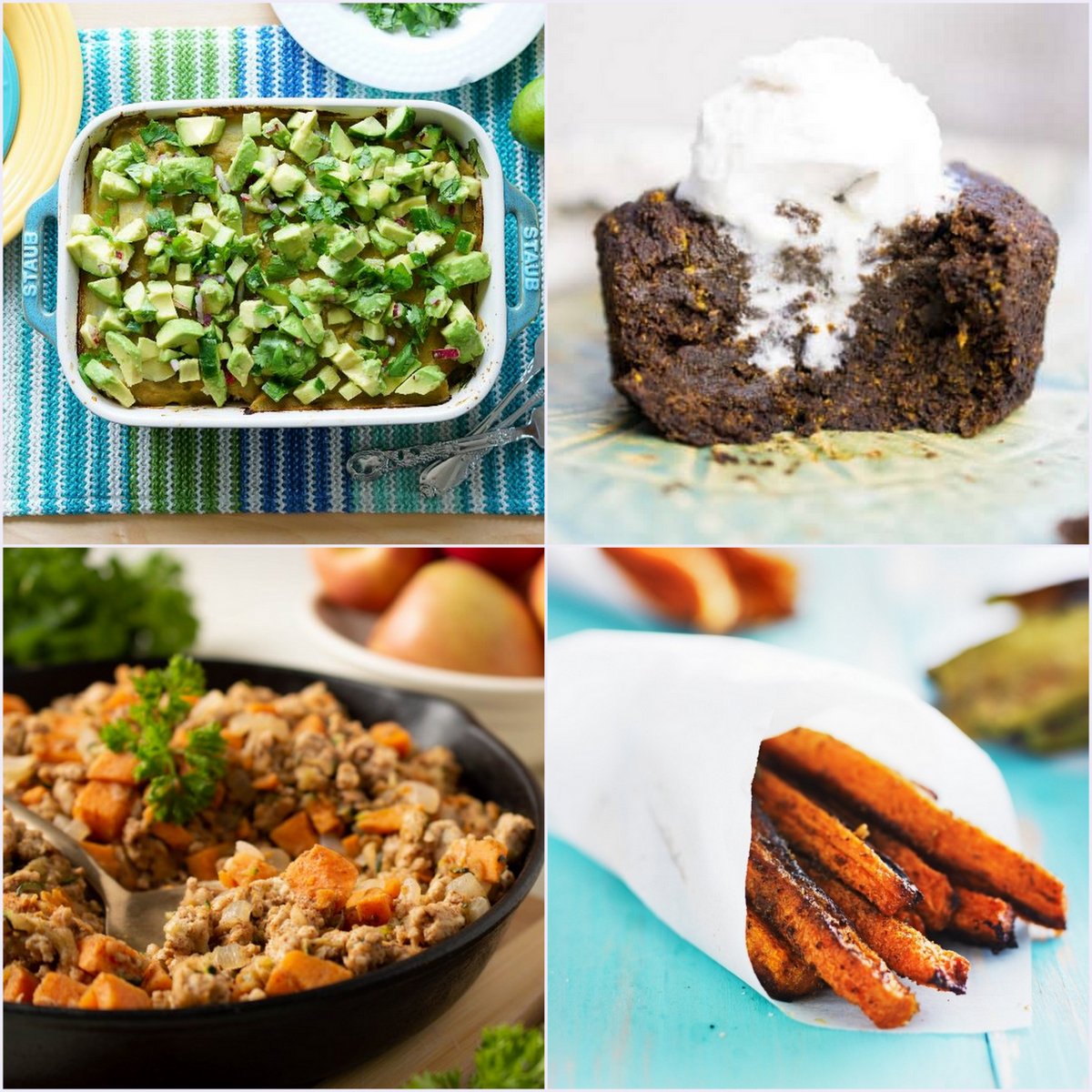 Paleo AIP Recipe Roundtable #386 | Phoenix Helix - *Featured Recipes: Green Enchilada Casserole, Brownie Mug Cake, Turkey Breakfast Hash, and Crispy Carrot Fries.