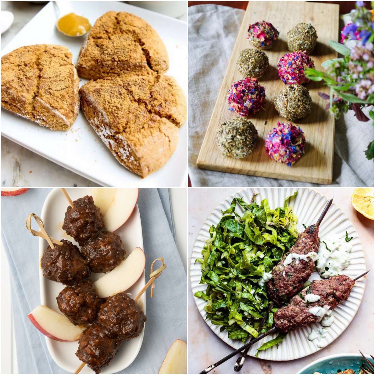 Paleo AIP Recipe Roundtable #388 | Phoenix Helix - *Featured Recipes: Pumpkin Scones, Creamy Labneh "Cheese", Apple Pork BBQ Meatballs, and Baked Greek Kofta Kebabs with Tazatziki.