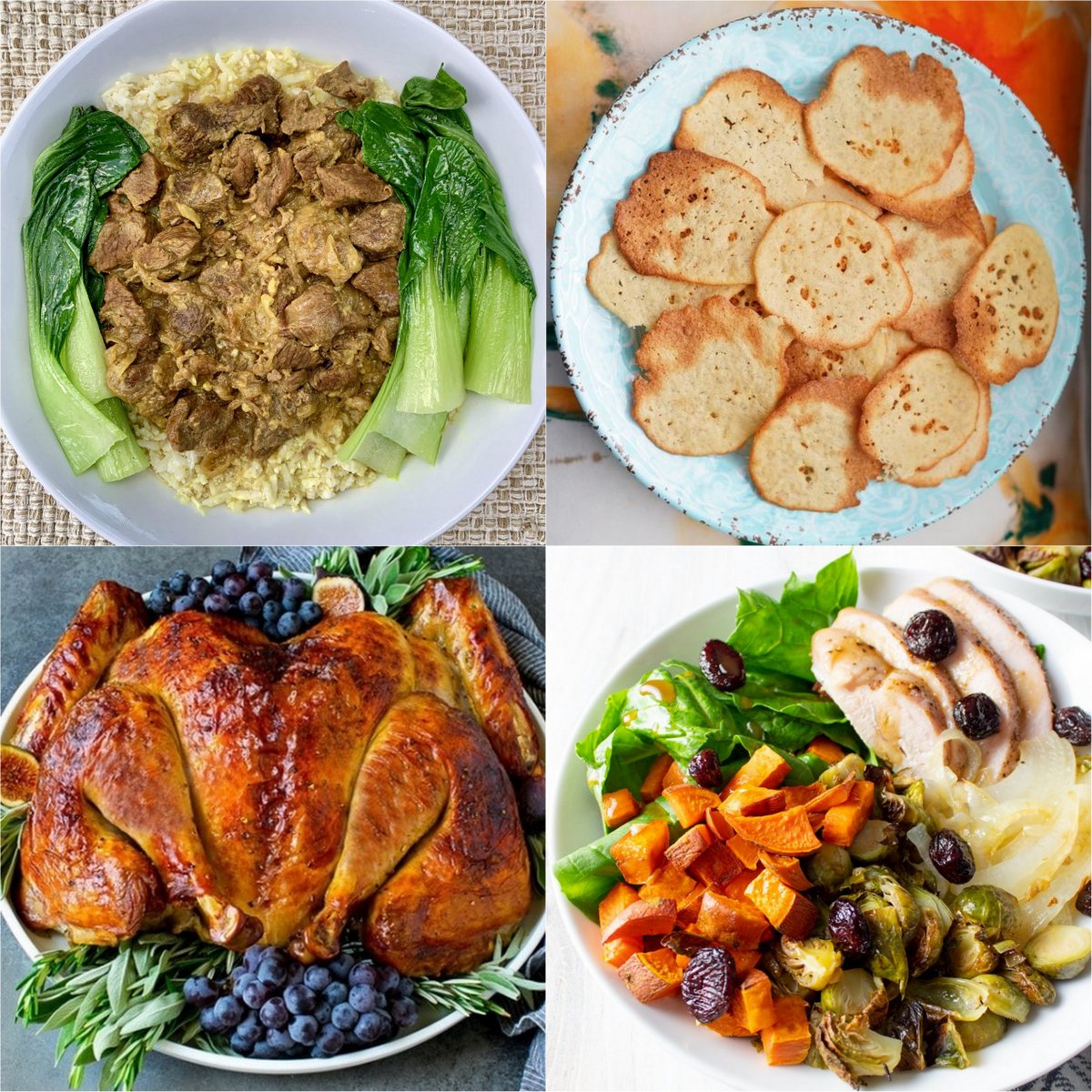 Paleo AIP Recipe Roundtable #390 | Phoenix Helix - *Featured Recipes: Lamb Vindaloo, "Cheese" Crisps, Roast Spatchcock Turkey, and Autumn Harvest Bowls with Maple-Balsamic Dressing.