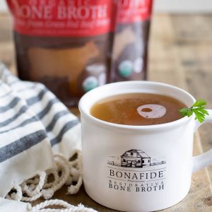a cup of bonafide provisions bone broth