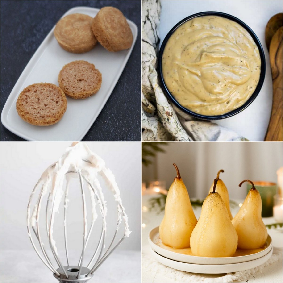 Paleo AIP Recipe Roundtable #394 | Phoenix Helix - *Featured Recipes: No Yeast Biscuits, Egg-Free Garlic Mayonnaise, How to Make AIP Frosting, and Spiced Vanilla Poached Pears.