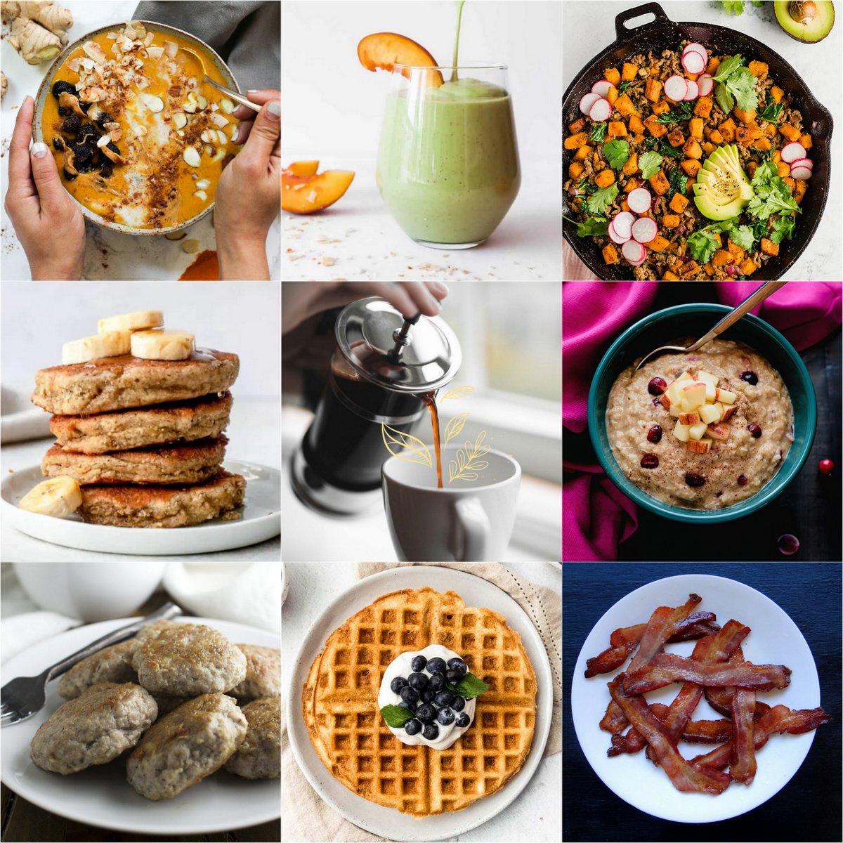 photo collage of featured recipes