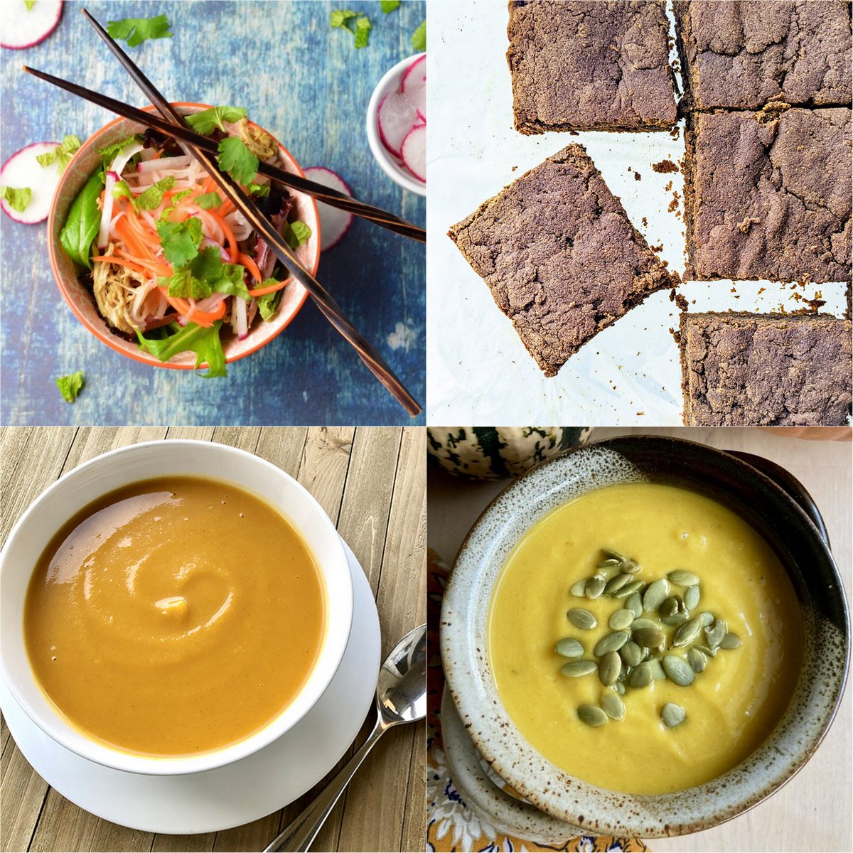 Paleo AIP Recipe Roundtable #398 | Phoenix Helix - *Featured Recipes: Banh Mi Bowls, Fudgy Carob Brownies, Butternut Squash Soup, and Winter Squash & Ginger Soup.