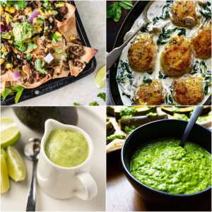 photo collage of featured recipes