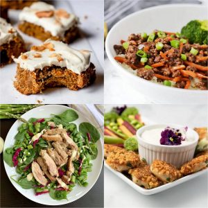 photo collage of featured recipes