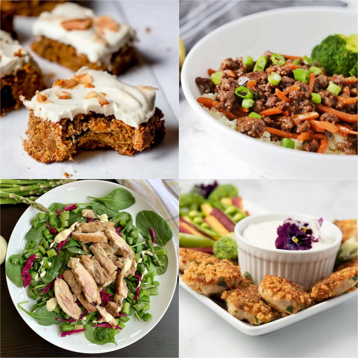 Paleo AIP Recipe Roundtable #405 | Phoenix Helix - *Featured Recipes: Easy Carrot Cake, Korean Beef Bowls, Chicken and Asparagus Salad, and Ranch Chicken Nuggets.